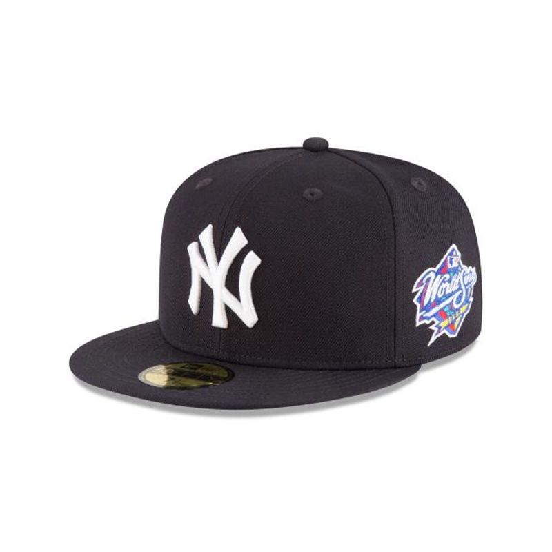 MLB New York Yankees 1998 World Series Wool 59Fifty Fitted (PEX8995) - Blue New Era Caps